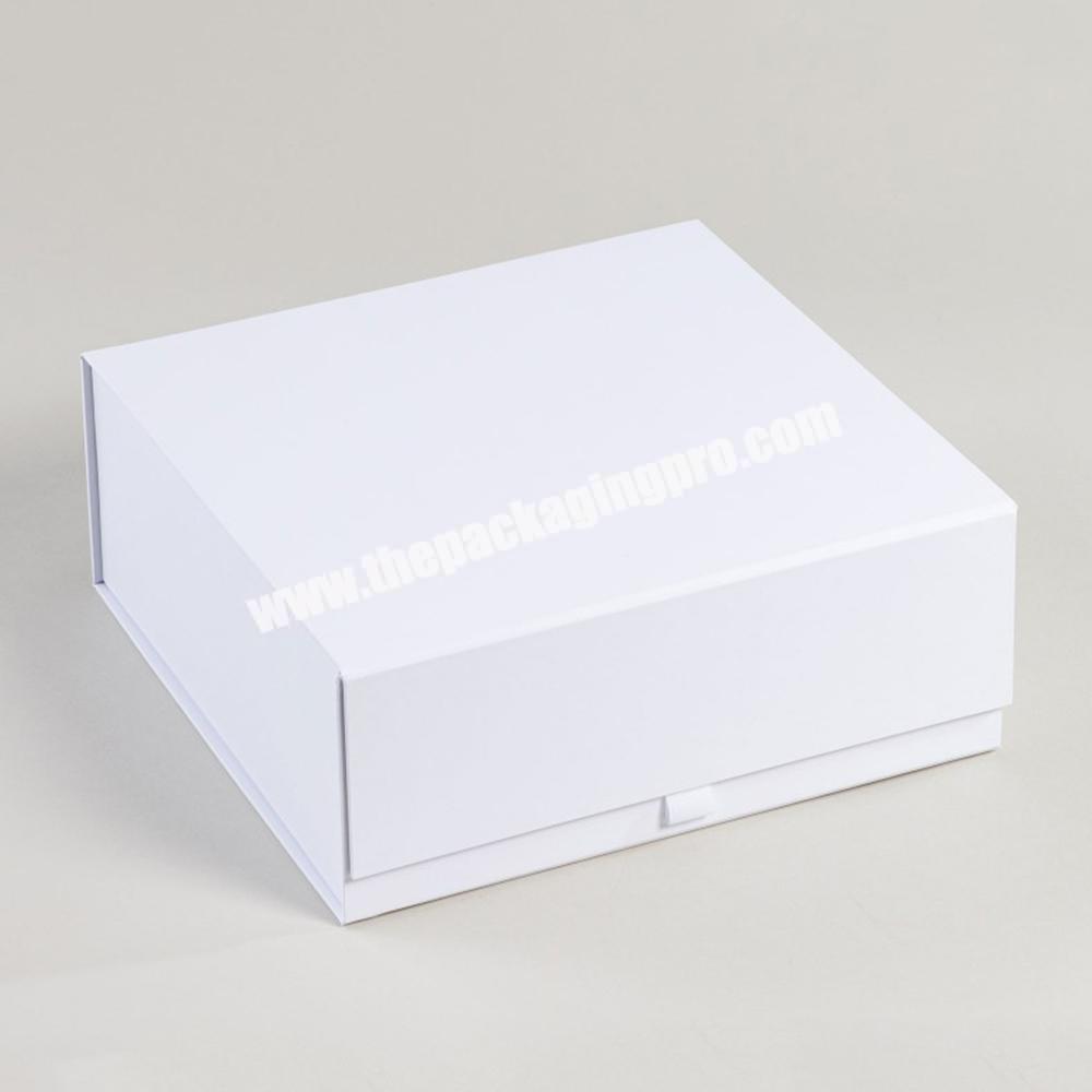 Customized Logo Extra Matte Black Folding Removable Lid Paper Packaging Rigid Gift Box
