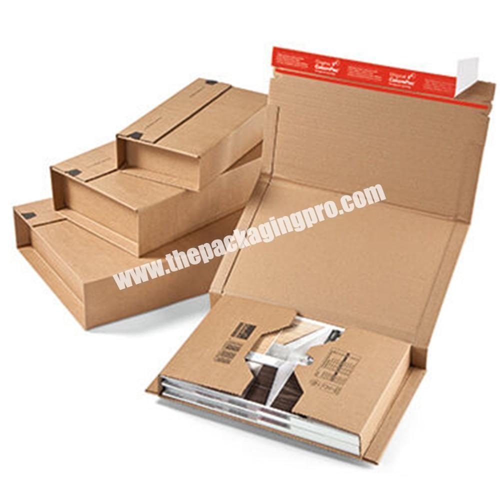 Customized Logo OEM Printed Corrugated Paper Cardboard Packaging Book Mailer Shipping Box