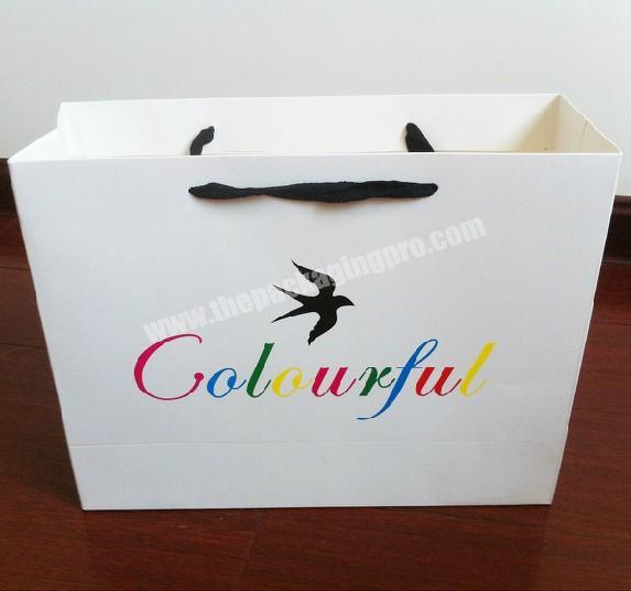 Customized Logo Printed Standard Size Shopping Paper Gift Bag