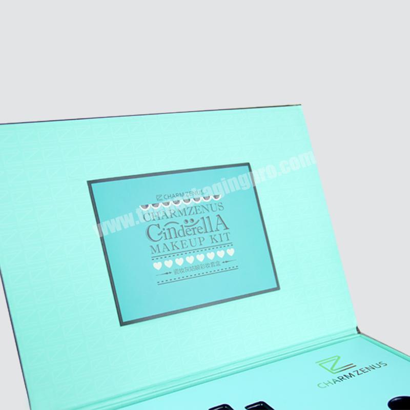 Customized Luxury Color Printing Uv Hot Stamping Process Cosmetic Packaging Box manufacturer