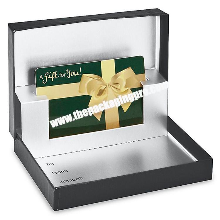 Customized Luxury Fancy Paper Packaging Business VIP Membership Greeting Card Gift Boxes