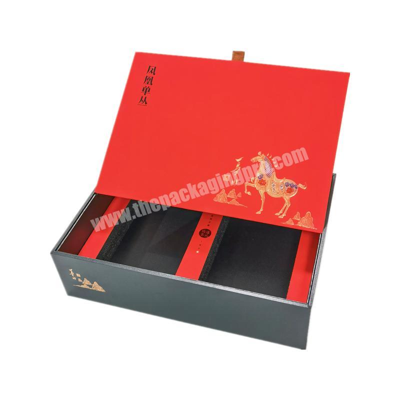 Customized Luxury Tea Cylinder Tea Bags Cardboard Paper Packaging Boxes For Tea