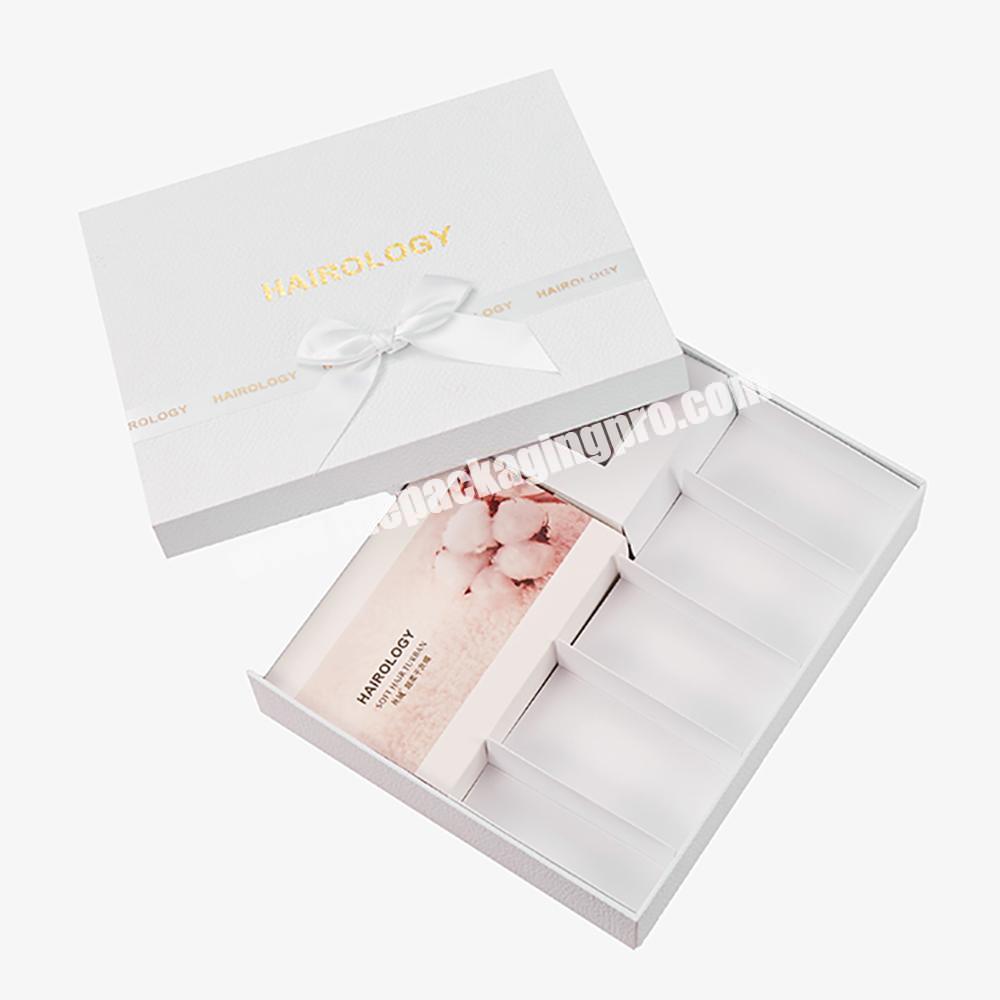 Customized Paper Packaging Cosmetic Essential Oil Lid And Base Rigid Gift Boxes With Paper Tray