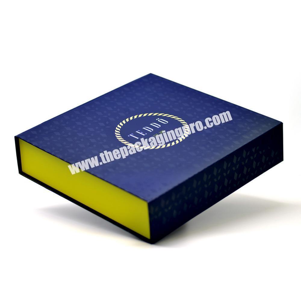 Customized Paper Packaging Magnetic  Book Shape Folding Luxury Men Watch Rigid Gift Box