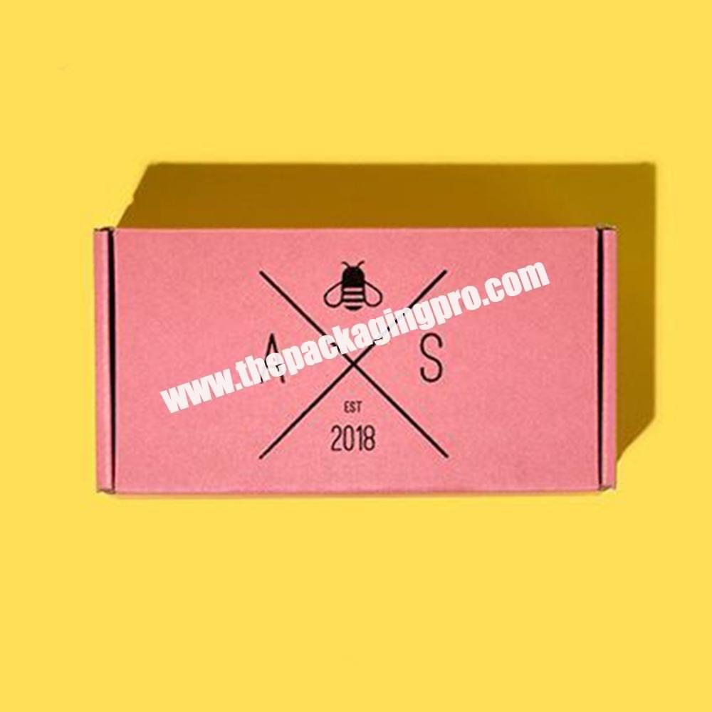 Customized Printed Colorful Corrugated Paper E-Commerce Shipping Packaging Tuck End Box For Socks