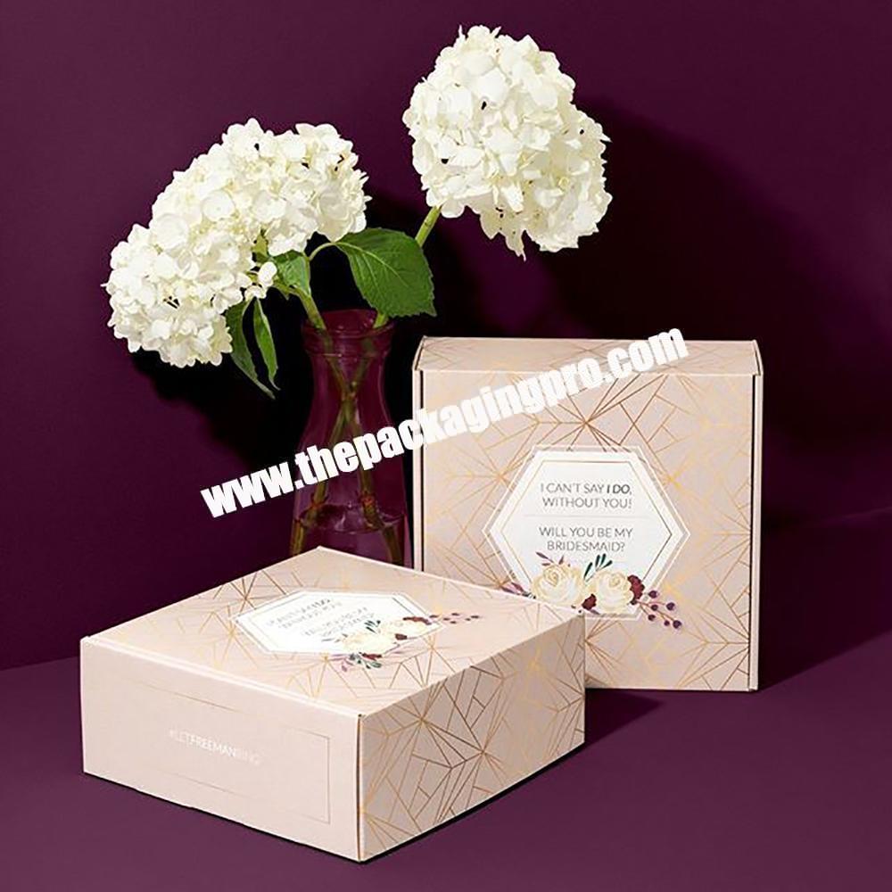 Customized Printed Corrugated Cardboard Packaging Small Mailer Postal Paper Box