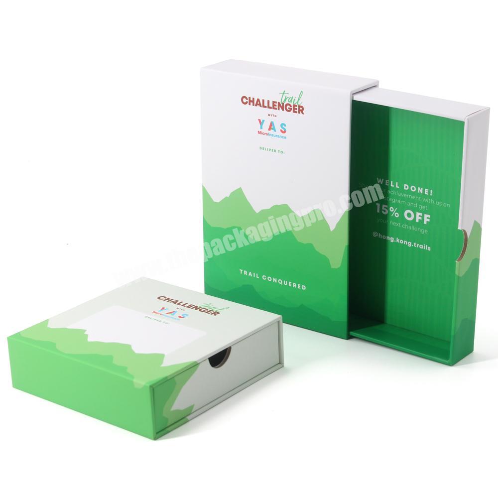 Customized Small Rigid Cartoon Sliding Out Drawer Box Packaging Pull Out Gift Box For Gift Pack