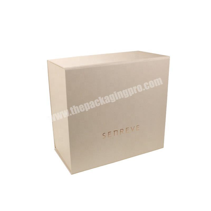 Customized Solid Color Printing  Folding Gift Box For Packaging