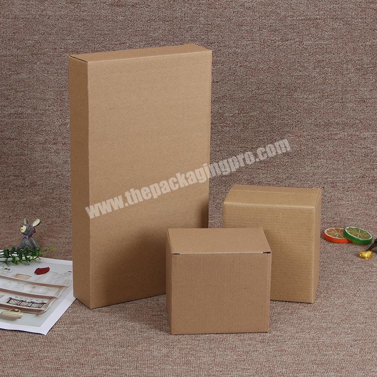 Customized Various Sizes Brown Kraft Paper Packaging Boxes Corrugated Mailer Box