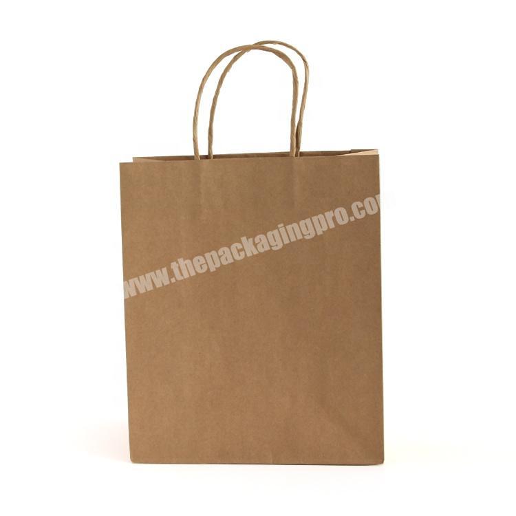 Customized beverage take away food disposable kraft paper bag