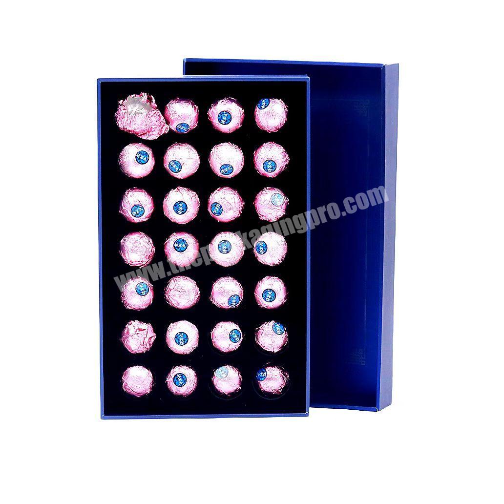 Customized high-end logo pill box chocolate box heaven and earth cover box