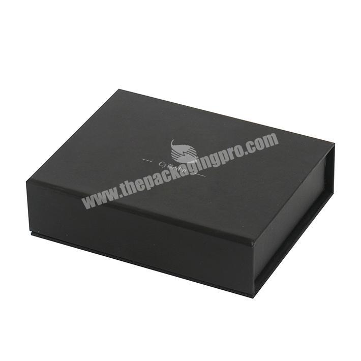 Customized logo corrugated gift full color printing black with sponge transport book box
