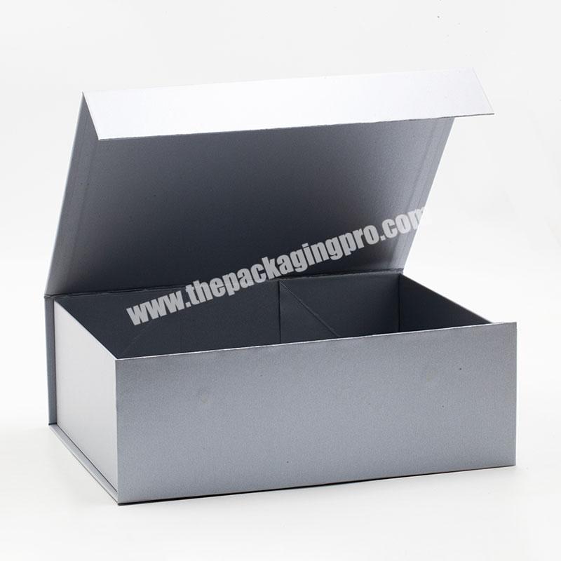 Customized packaging kit products packing magnetic closure lid rigid gifts basket boxes manufacturer