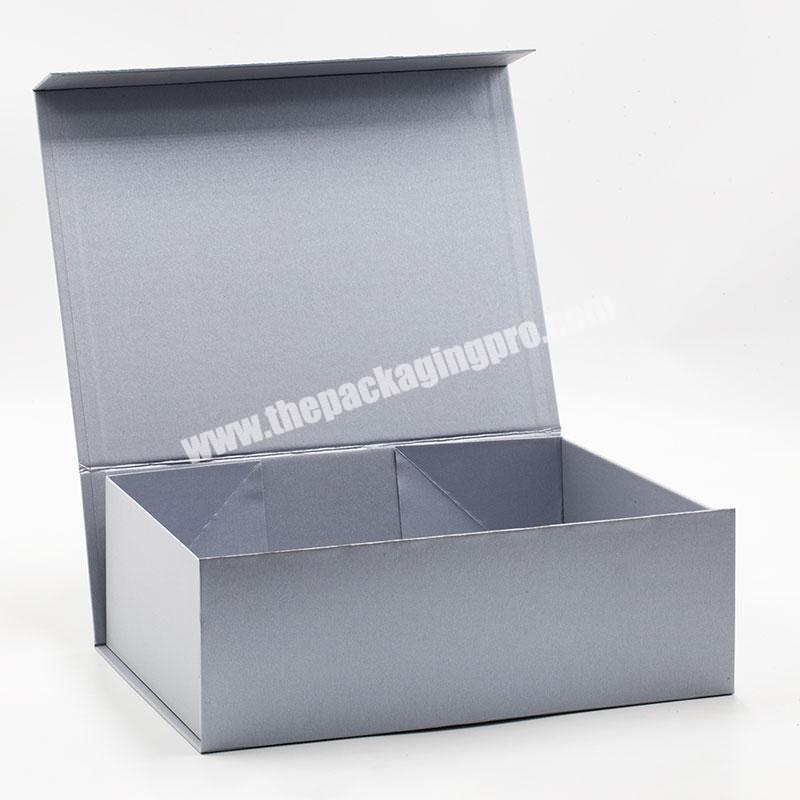 Customized packaging kit products packing magnetic closure lid rigid gifts basket boxes