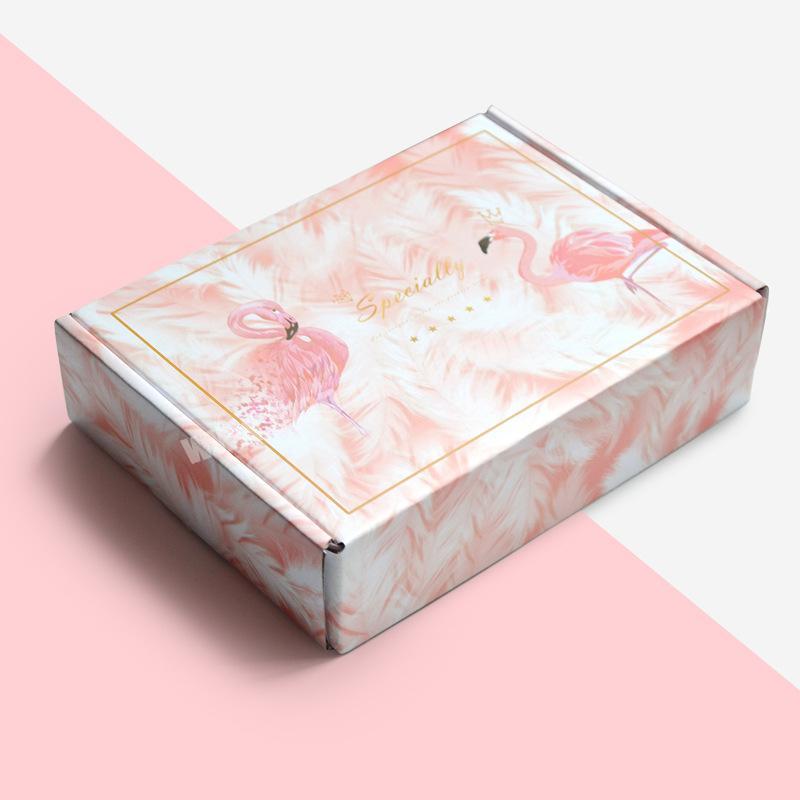 Cygedin Paper Packaging Boxes Folding Luxury Packaging Boxes High Quality Shipping Printing Pink Ivory Paper Gift Packing CN;GUA