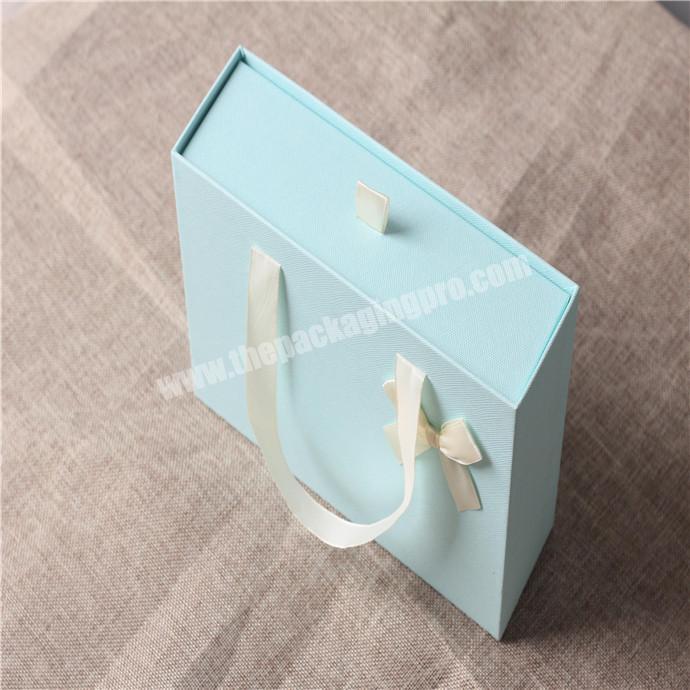 Decorative light blue Packaging Gift Cardboard Storage Drawer Box Wholesale manufacturer