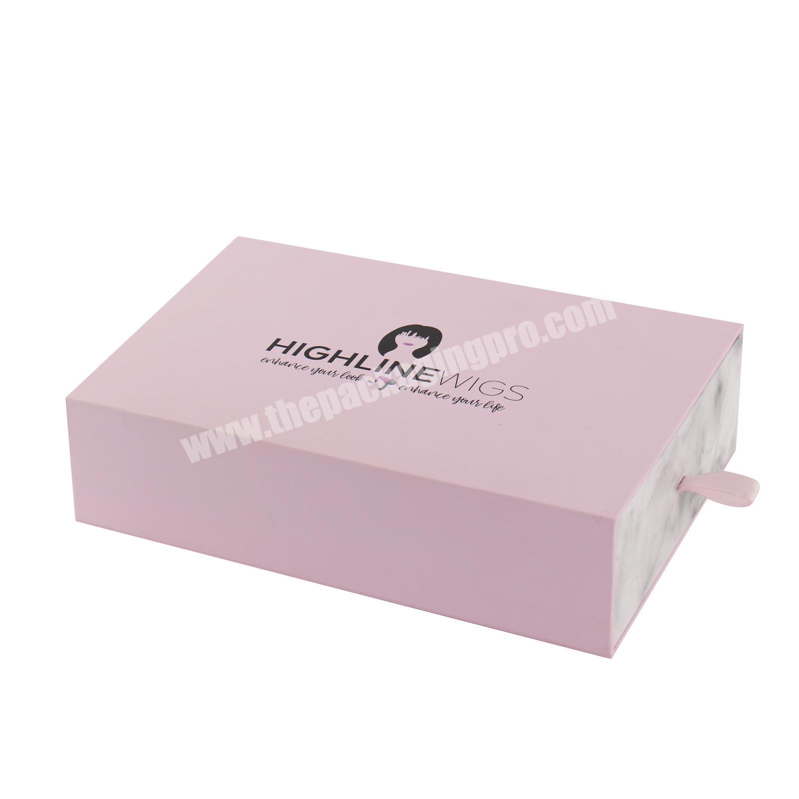 Deluxe custom LOGO drawer sponge magnetic jewelry box cardboard packaging gift box sealed gift box