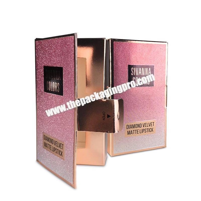 Design Full Color Gold Foil 30ml 50ml Beauty Paper Box Cosmetic Packaging