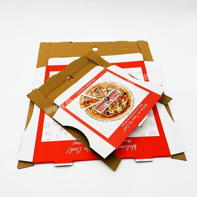 ECO 10 14 16 30 36 inch Wholesale Custom Size Pizza Box Corrugated Paper Pizza Boxes With Logo