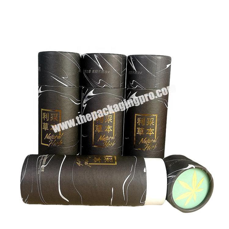 ECO Friend Recyclable Cardboard Paper Tupe Tea Cosmetic Bottle Packaging Round Cylinder Gift Boxes