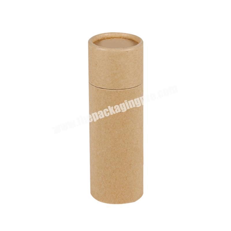 ECo-friendly Recycled brown kraft paper tube box for cosmetic