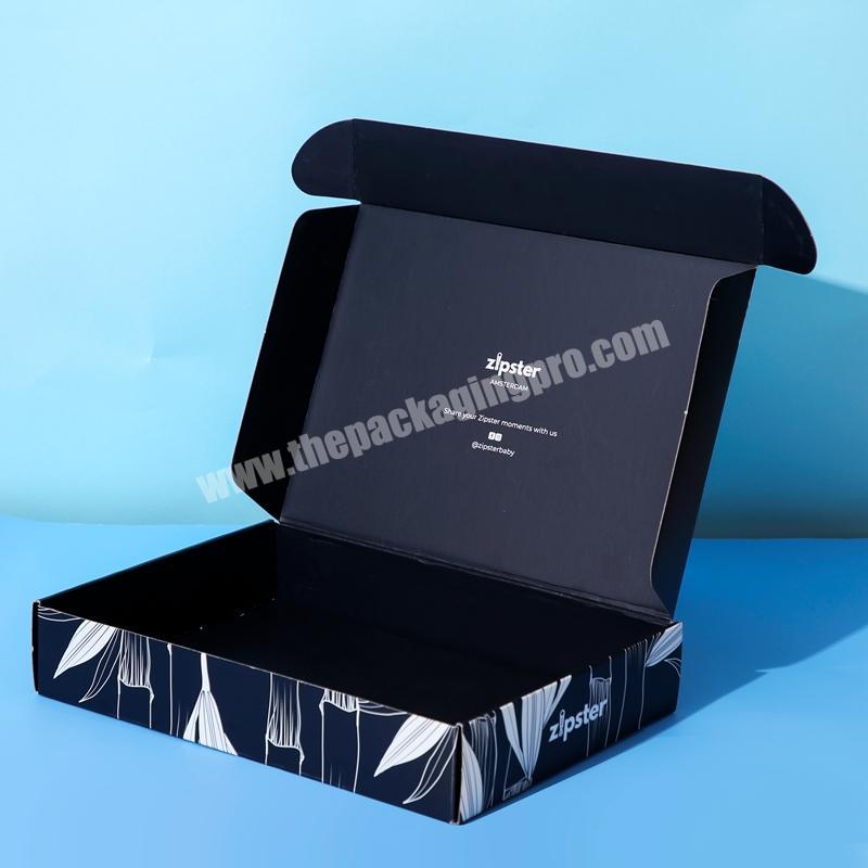 Eco Friendly Custom Logo Wholesale All Color Printing Cardboard Paper Shipping Box Corrugated Packing Mailer Boxes For Clothing