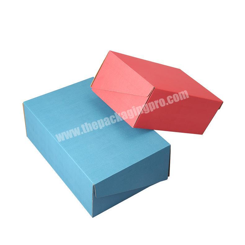 Eco Friendly High Quality Custom Corrugated Stackable Storage Shipping Box Shoes With Logo