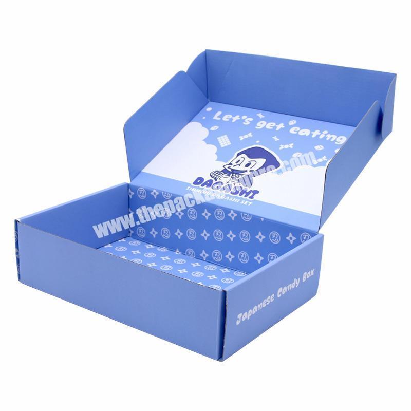 Different Sizes Recycled Materials Custom Folding Corrugated Paper White Box For Clothing