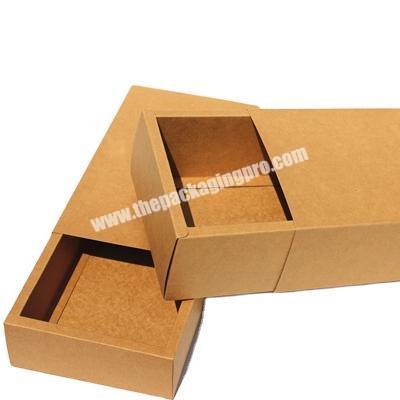 Eco friendly biodegradable custom printing custom size recycle kraft paper packaging foldable storage box for phone case jewelry
