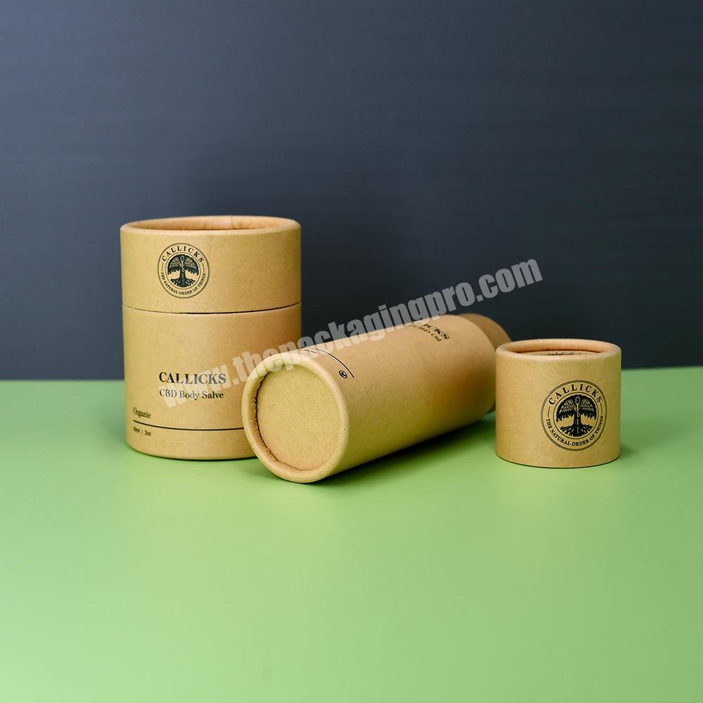 Eco recycled large cardboard tubes packaging round cylinder box tea candle cosmetics kraft poster mailing packing