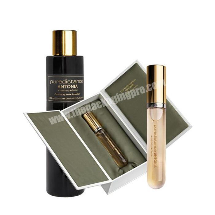 Empty custom luxury cardboard paper skincare perfume essential oil bottle packaging gift box perfume packing box perfume