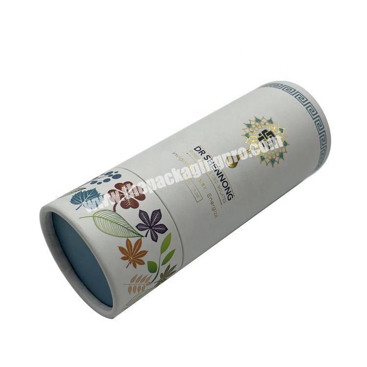 Essential Oil Bottle Cardboard Packaging Round Mini Paper Tube Boxes Custom Small Cylinder Box