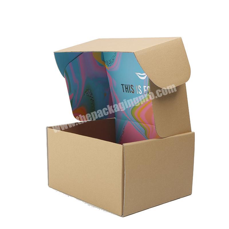 Factory Price Custom Eco Kraft Carton Box Design Brown Cardboard Shipping Mailer Corrugated Box for Clothing Packaging