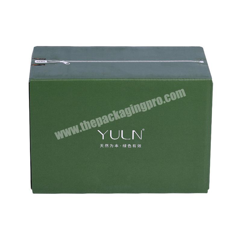 Factory Price Custom Made Colored Package Square Kraft Mailer Zip Carton Corrugated Box For Shipping Packaging