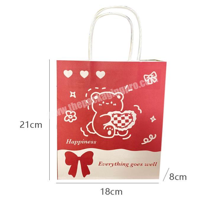 Factory Supply Attractive Price Donuts Bread Kraft Paper Self Standing Bag