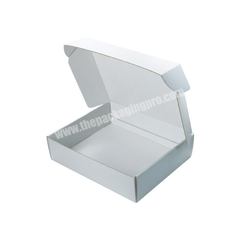 Factory cheap price custom packaging printed white corrugated shipping boxes custom logo mailer box