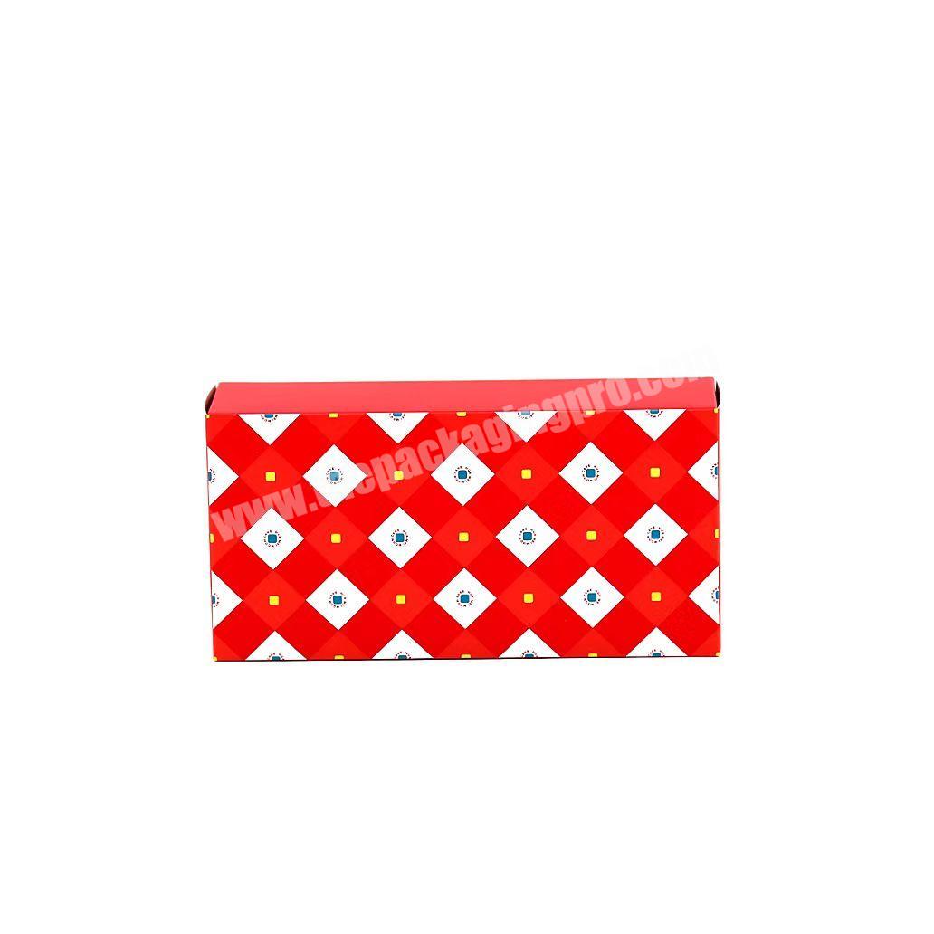 Factory custom logo cheap red small card box