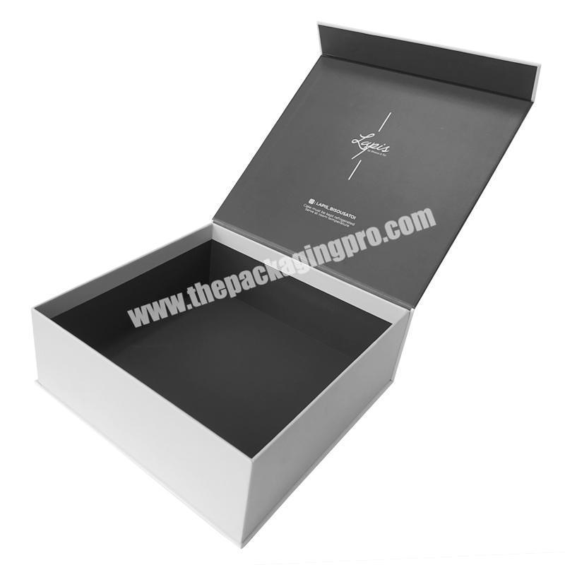 Factory custom printed unique clamshell packaging boxes foiled logo cardboard box for Cosmetics
