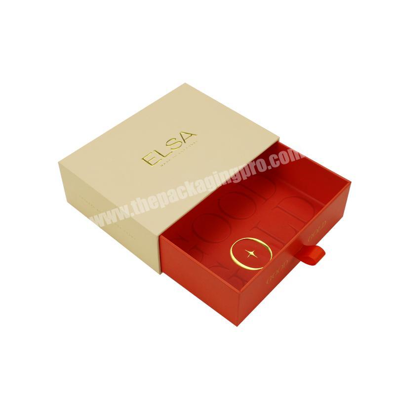 Factory hot sale drawer box gift custom sliding packaging pull out