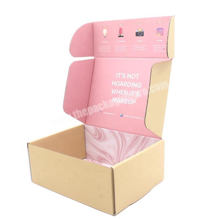 Factory supplier custom shipping double wall recycled product kraft corrugated carton packaging box