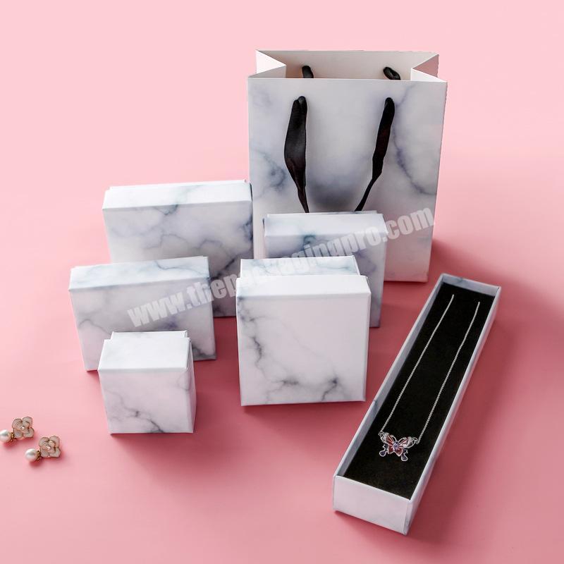 Factory wholesale jewelry box high-end jewelry, small exquisite ring earrings  necklace packaging box