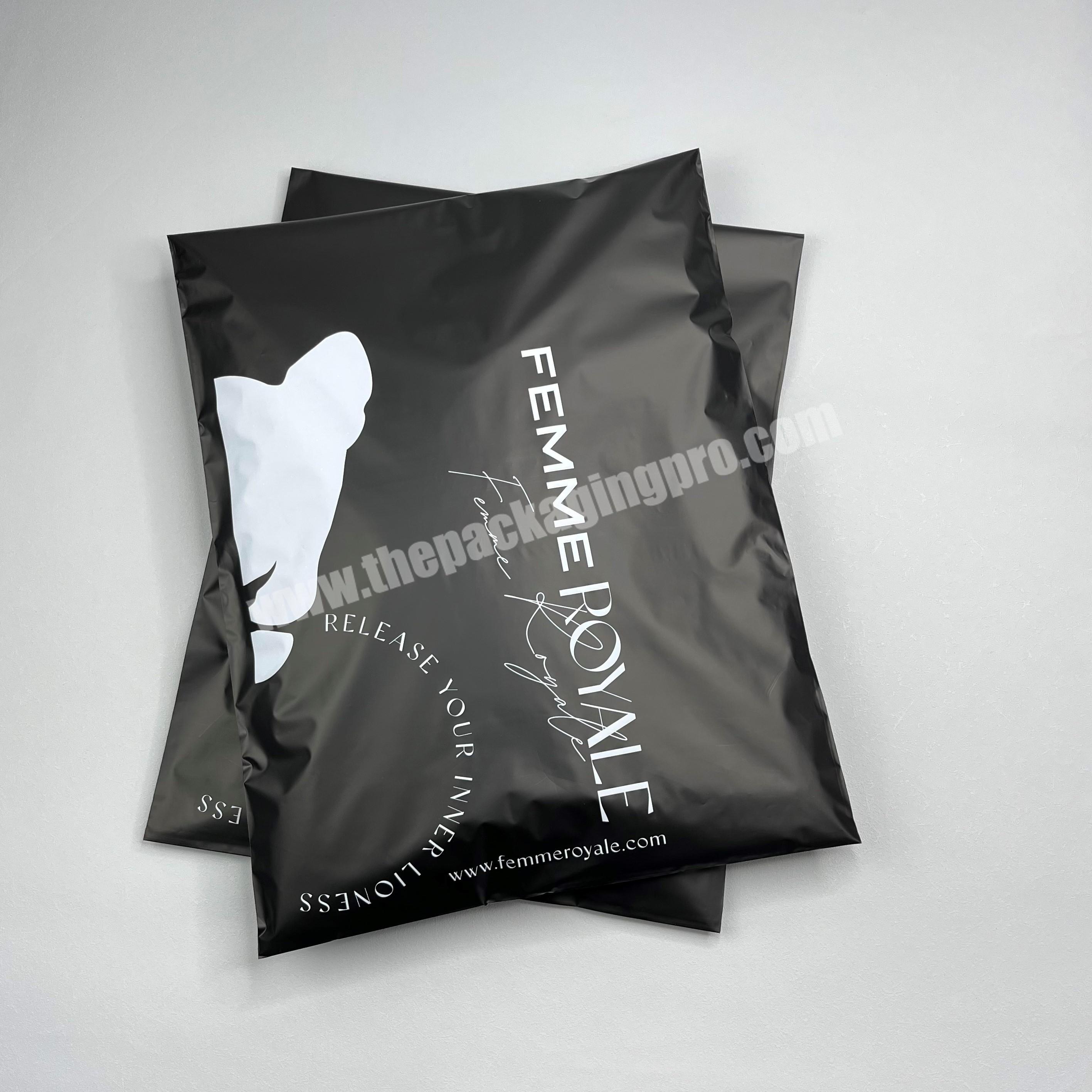 Factory wholesale price poly mailers 14.5*19 mailbags custom printed black polymailer