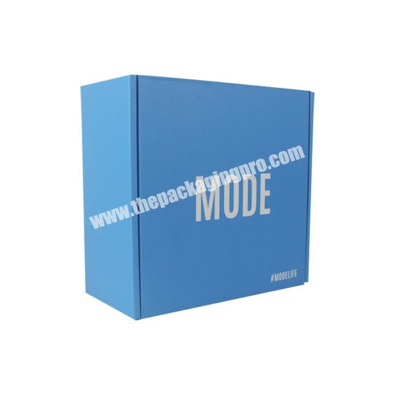 Fancy Hot Stamping Customized Textured Shoe Mailer Shipping Box Packaging Paper Boxes