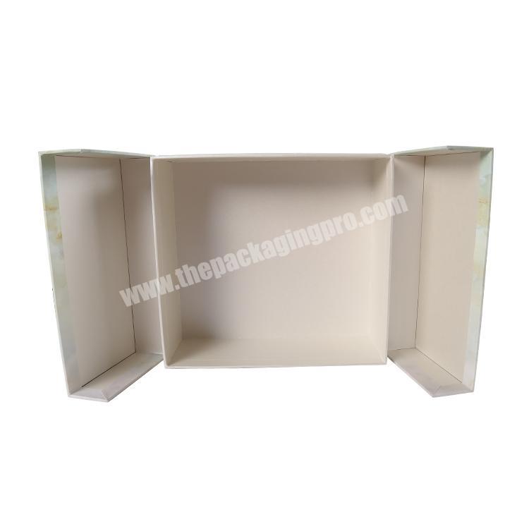 Fashion Large Double Door Cosmetic Cardboard Paper Ring Jewelry Display Box
