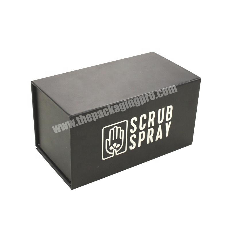 Foldable Magnetic Custom Luxury Packaging Paper Boxes With Spot UV Logo