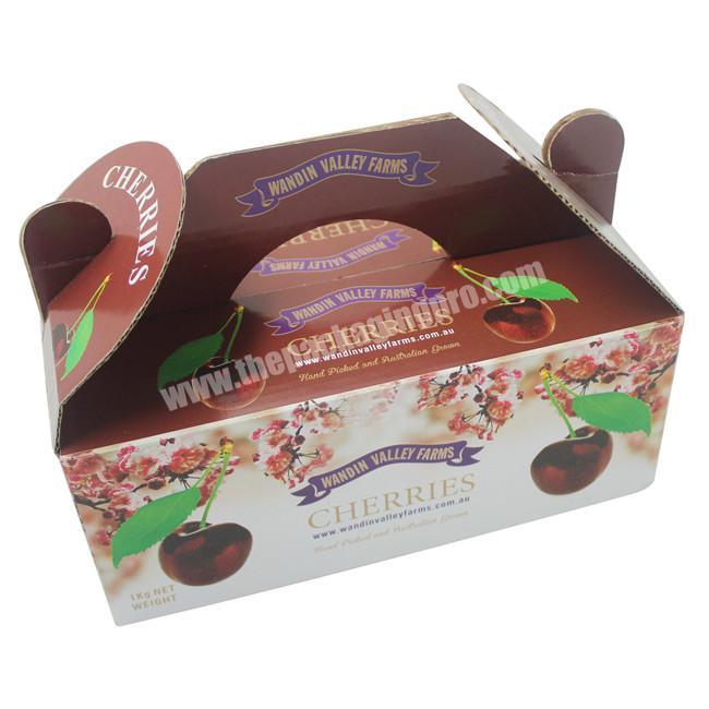 Foldable Pretty Pattern Corrugated Colorful Paper Storage Box For Fruits