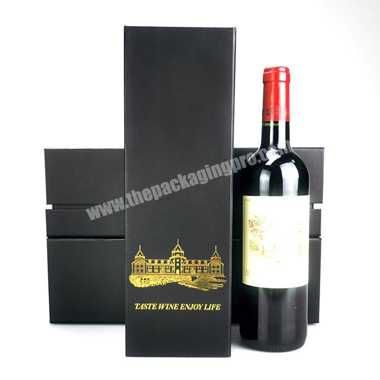 Foldable wine box, save storage and logistics space. Foldable high-end wine packaging box