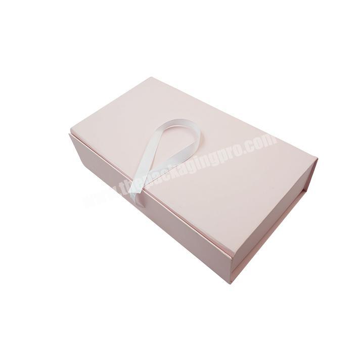 Folding Gift Box Foldable Baby Clothes Gift Packaging Box for Underwear Small Pink Shoes and Clothing Packaging Coated Paper