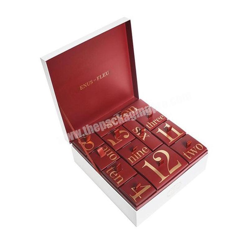 For Gift custom picture advent calendar box popular beauty advent calendar box advent calendar chocolate box manufacturer