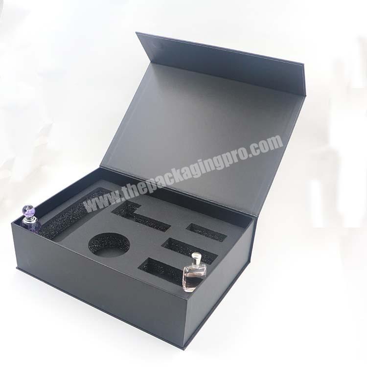 Free Design Custom Logo  Flip Cover Magnetic Rigid Electronic Packaging Paper Box With insert